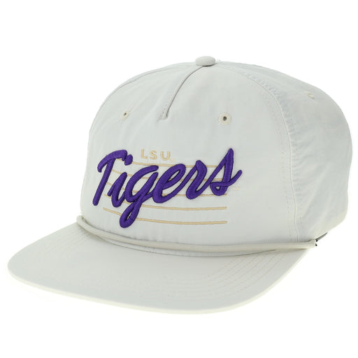 LSU Tigers Legacy Cosmic Script Lightweight Chill Rope Hat - Linen
