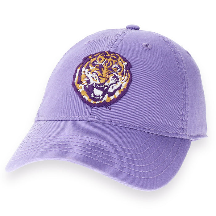 LSU Tigers Legacy Round Vault Relaxed Twill Hat - Lavender