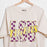 LSU Tigers Livy Lu Twisted Checker Oversized Distressed Thrifted T-Shirt - Off White