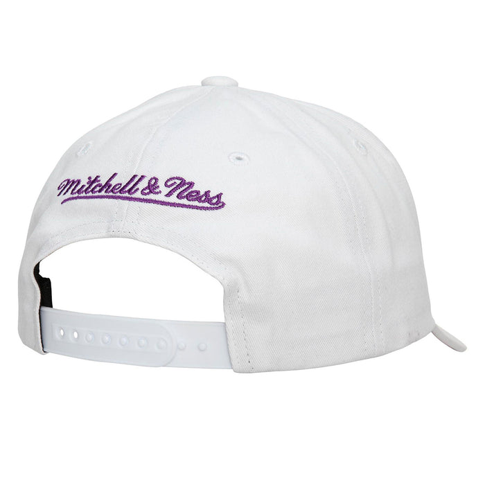 LSU Tigers Mitchell & Ness Beanie Mike Arch Pro Snapback Hat - White