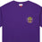 LSU Tigers Mitchell & Ness Premium Vault Circle Embroidered Logo Pocket Tee - Purple