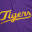 LSU Tigers Mitchell & Ness Throwback On The Clock Mesh Button Front Jersey - Purple