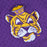 LSU Tigers Mitchell & Ness Throwback On The Clock Mesh Button Front Jersey - Purple