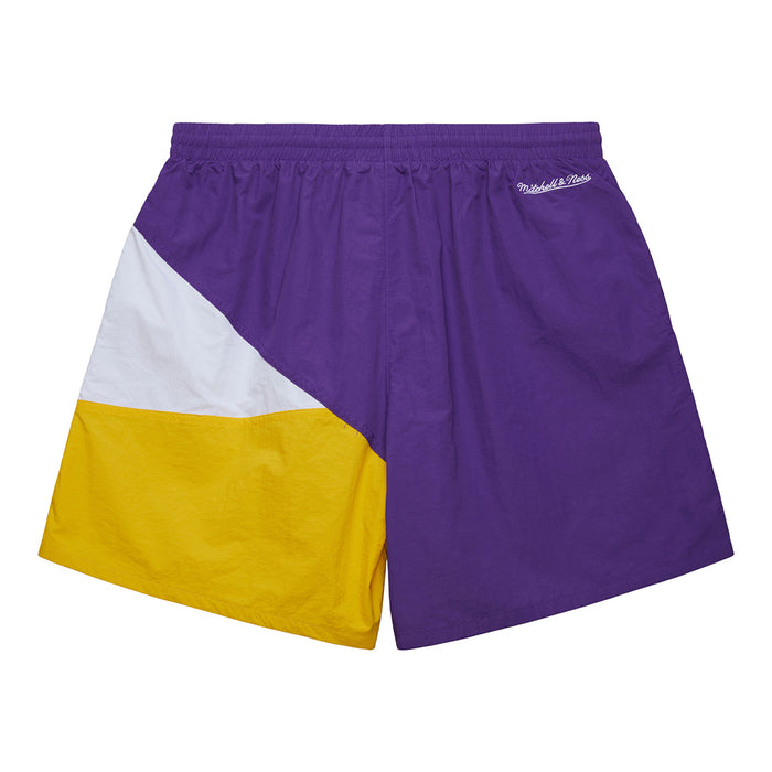 LSU Tigers Mitchell & Ness Vintage Logos Woven Pocket Nylon Shorts - Purple