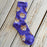 LSU Tigers NOLA Mercantile Beanie Mike Pattern Woven Socks - Purple