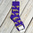 LSU Tigers NOLA Mercantile Geaux Tigers Silhouette Pattern Woven Socks - Purple