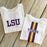 LSU Tigers NOLA Mercantile Varsity Crop T-Shirt - White