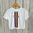 LSU Tigers NOLA Mercantile Varsity Crop T-Shirt - White