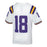 LSU Tigers Nike #18 Toddler / Youth Team Replica Football Jersey – White