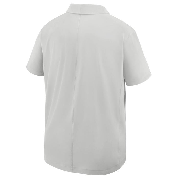 LSU Tigers Nike 2025 Coaches Sideline Lightweight Woven Stretch Polo - Photon Dust