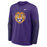 LSU Tigers Nike 2025 On-Field Coaches Performance Crewneck Sweatshirt - Purple