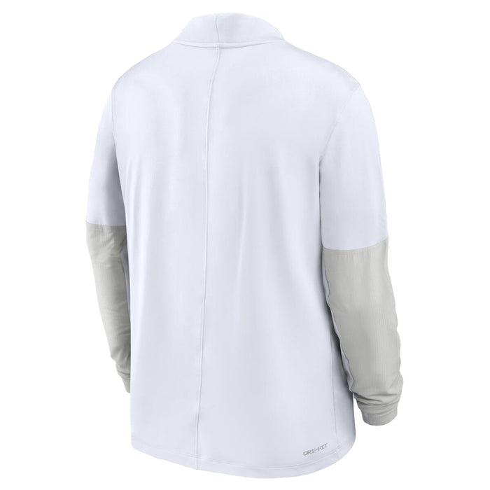 LSU Tigers Nike 2025 On-Field Lightweight One Goal Performance Half-Zip Pullover - White
