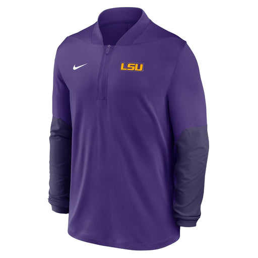 LSU Tigers Nike 2025 On-Field Lightweight One Goal Performance Half-Zip Pullover - Purple