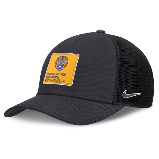 LSU Tigers Nike 2025 On-Field Rise Engineered Trucker Hat - Anthracite
