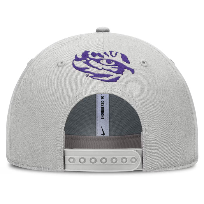 LSU Tigers Nike 2025 Sideline Pinched Rise Structured Hat - Photon Dust