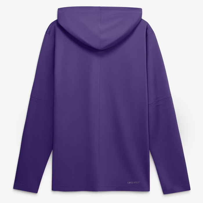 LSU Tigers Nike 2026 Sideline Lightweight Performance Dri-FIT Long Sleeve Hooded T-Shirt - Purple