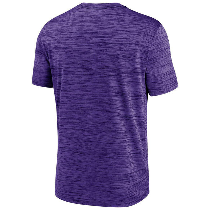 LSU Tigers Nike Baseball Dugout Velocity Dri-Fit Performance T-Shirt - Purple