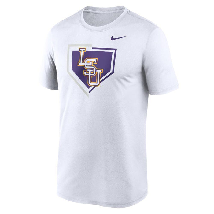 LSU Tigers Nike Baseball Icon Legend Dri-Fit Performance T-Shirt - White