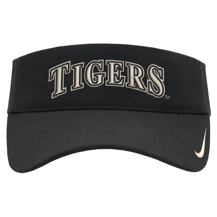 LSU Tigers Nike Baseball Tigers Arch Dri-Fit Performance Adjustable Visor - Black