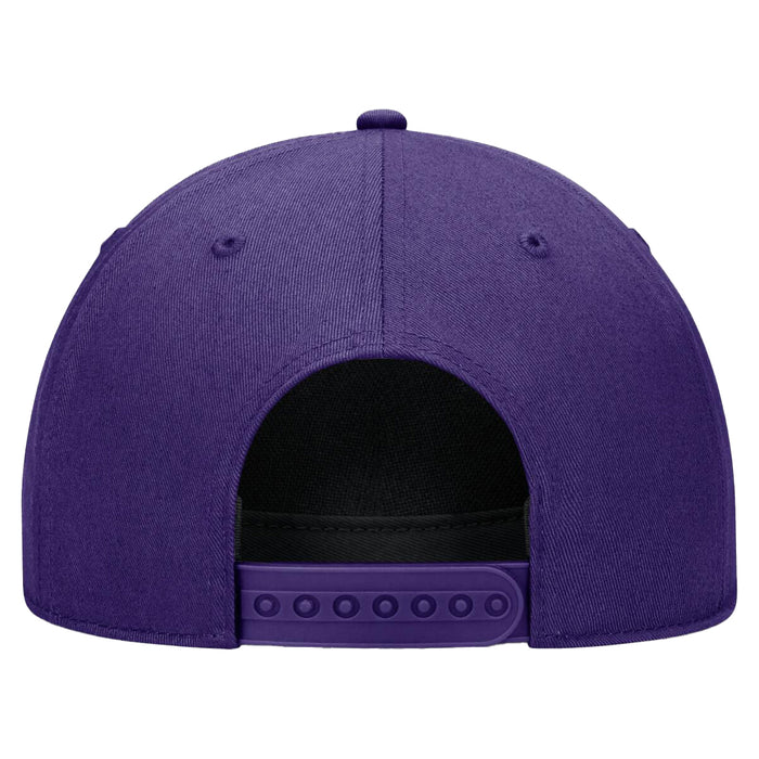 LSU Tigers Nike Beanie Mike 5-Panel Rise Rope Hat - Purple