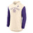LSU Tigers Nike Beanie Mike Arch Hooded Long Sleeve Shirt - Natural / Purple