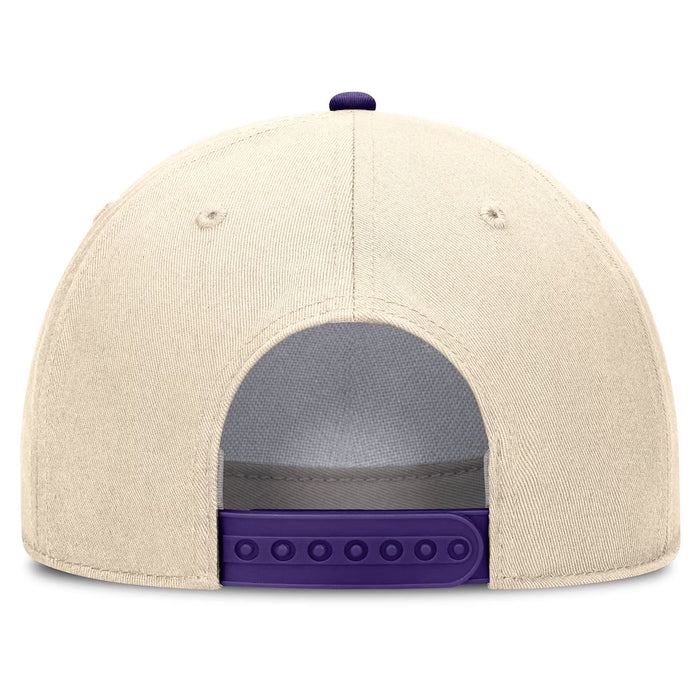 LSU Tigers Nike Beanie Mike Legacy 5-Panel Rise Rope Hat - Natural