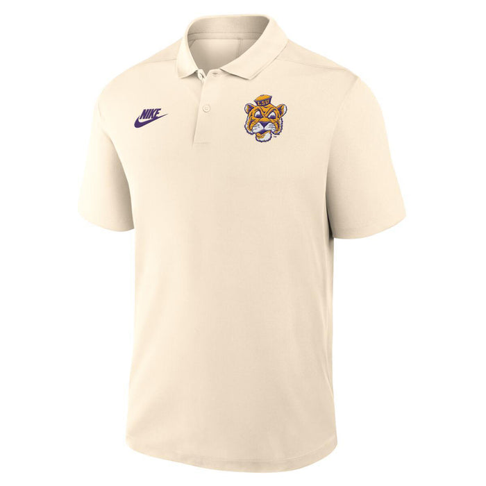 LSU Tigers Nike Beanie Mike Victory Performance Polo - Natural