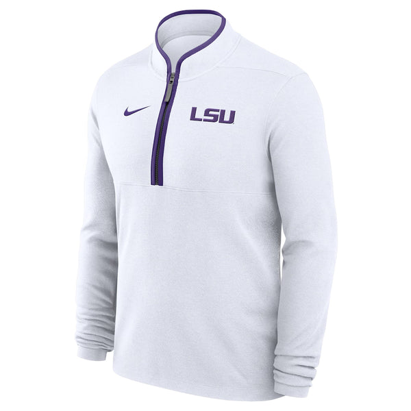 LSU Tigers Nike Courtside Victory Dri-FIT Half-Zip Pullover