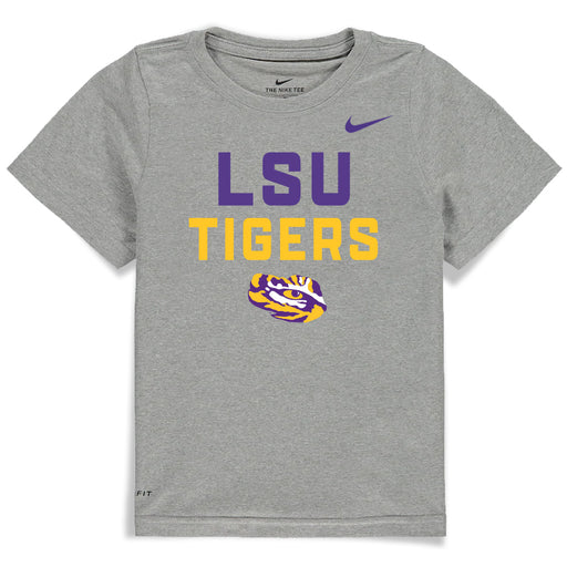 LSU Tigers Nike 25 Sideline On-Field Tiger Eye Kids Dri-Fit Legend Toddler - Grey