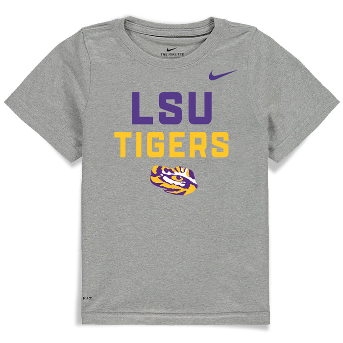 LSU Tigers Nike 25 Sideline On-Field Tiger Eye Kids Dri-Fit Legend Toddler - Grey