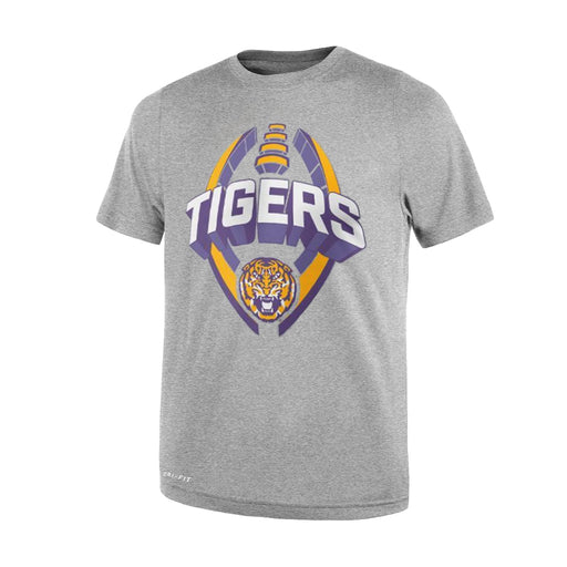 LSU Tigers Nike Football Icon Legend Toddler Dri Fit - Heather Grey