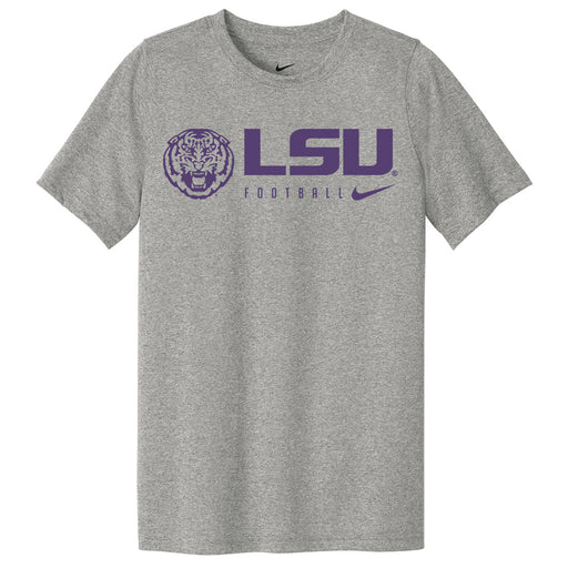 LSU Tigers Nike Football Team Issue Performance Legend Toddler / Youth T-Shirt - Grey