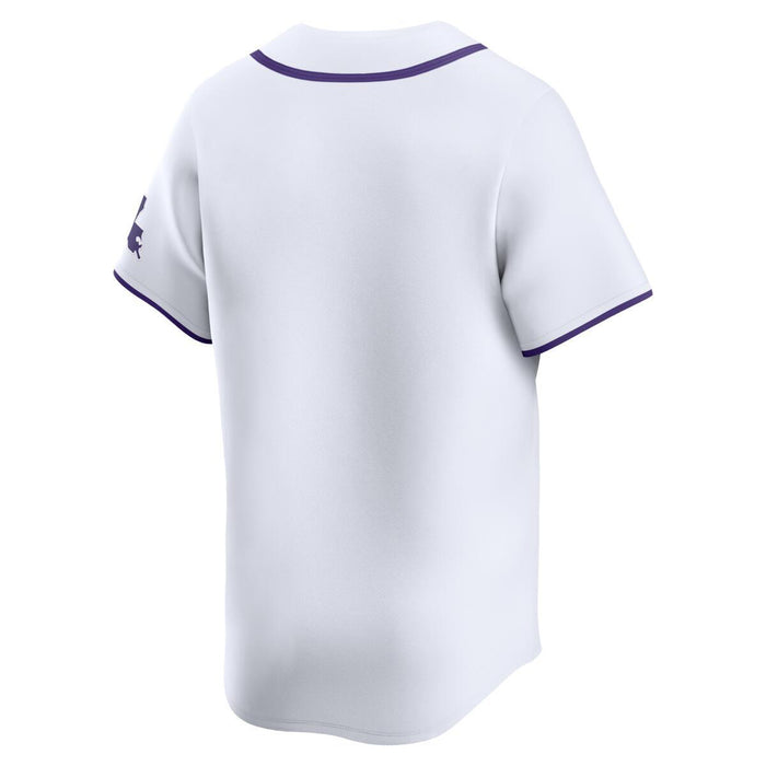 LSU Tigers Nike Full-Button Performance Replica Double-knit Mesh Baseball Jersey - White