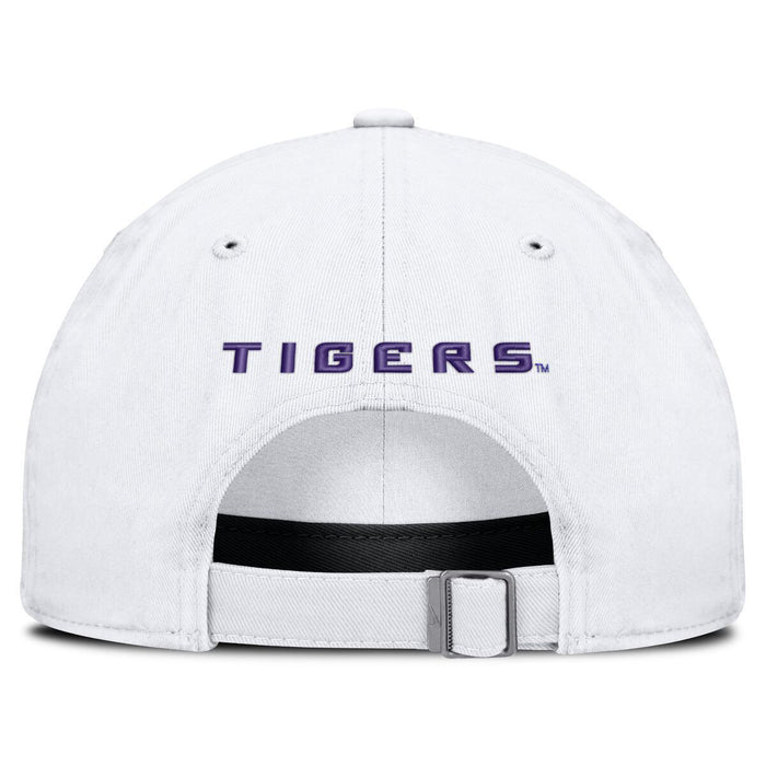 LSU Tigers Nike Gameday Adjustable Club Cap Hat - White