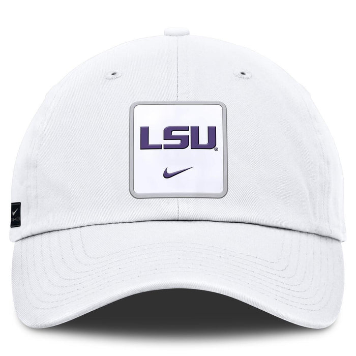 LSU Tigers Nike Gameday Adjustable Club Cap Hat - White
