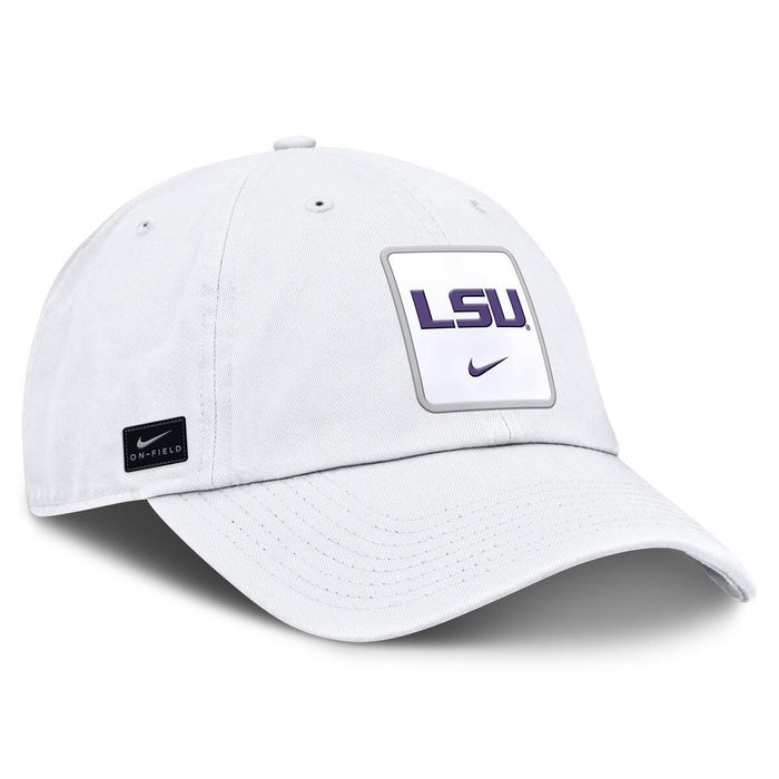 LSU Tigers Nike Gameday Adjustable Club Cap Hat - White