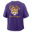 LSU Tigers Nike Interlock Beanie Mike Women's Boxy Pocket T-Shirt - Purple
