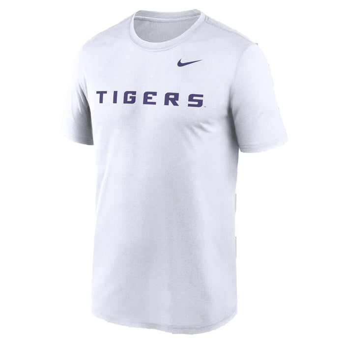 LSU Tigers Nike LSU Tigers Dri-Fit Performance T-Shirt - White