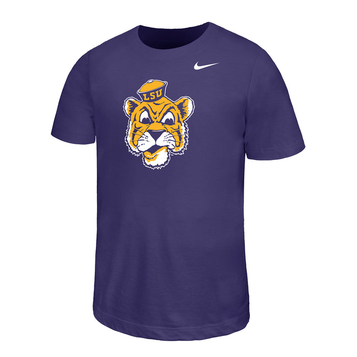 LSU Tigers Nike Legend Dri-Fit Beanie Mike Performance Youth T-Shirt - Orchid