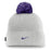 LSU Tigers Nike Official On-Field (Removable Pom) Utility Cuff Knit Beanie - Photon Dust