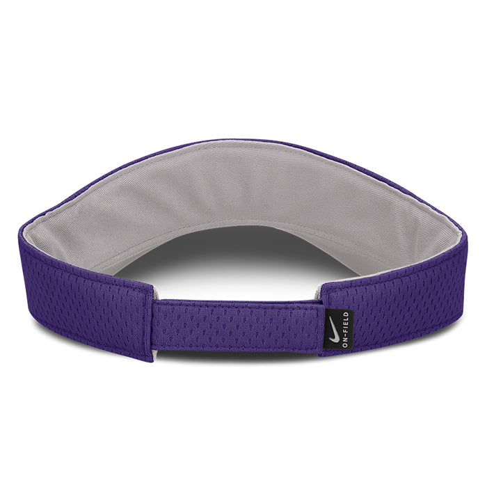 LSU Tigers Nike On-field SB 26 Ace Dri-Fit Mesh Performance Adjustable Visor - Purple