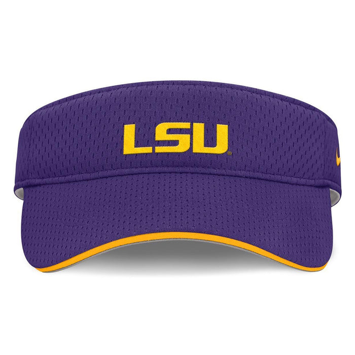 LSU Tigers Nike On-field SB 26 Ace Dri-Fit Mesh Performance Adjustable Visor - Purple