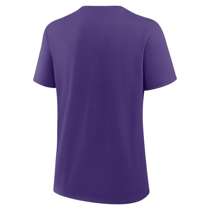 LSU Tigers Nike Oversized Logo Script Women's Short Sleeve T-Shirt - Purple