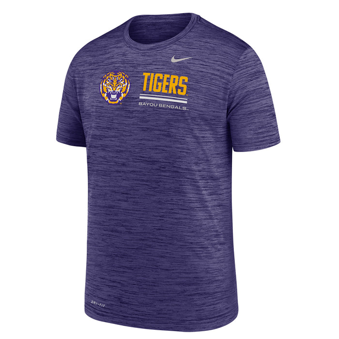 LSU Tigers Nike Play2Win SM26 Velocity Youth T-Shirt - Orchid