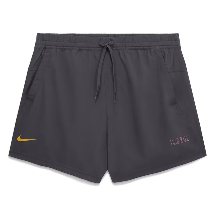 LSU Tigers Nike Primary Logo Hot Shot 5" Form Dri-FIT Performance Shorts - Anthracite