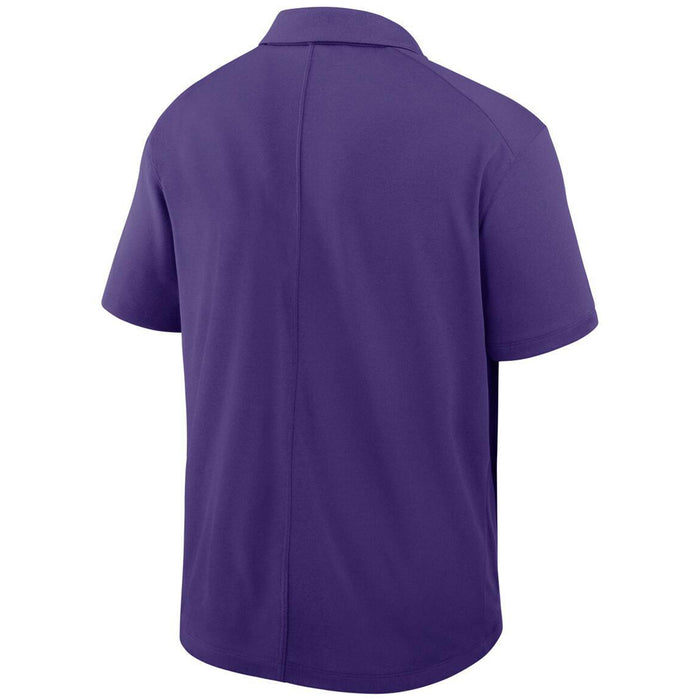 LSU Tigers Nike Primetime Victory Plus Dri-Fit Performance Heather Polo - Purple