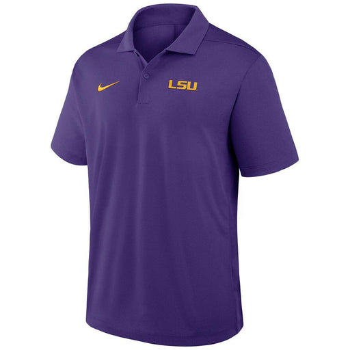 LSU Tigers Nike Primetime Victory Plus Dri-Fit Performance Heather Polo - Purple