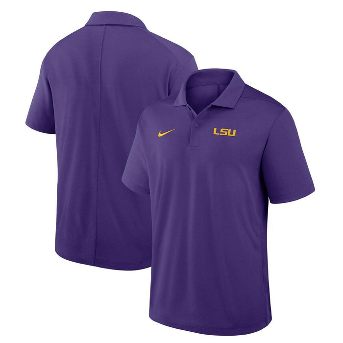 LSU Tigers Nike Primetime Victory Plus Dri-Fit Performance Heather Polo - Purple
