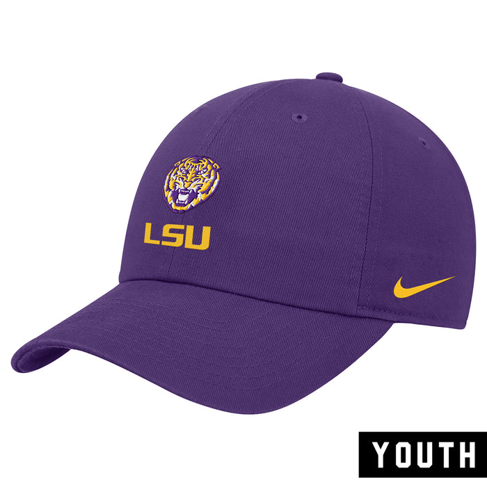 LSU Tigers Nike Sideline 2025 On-Field Club Cap Youth Hat - Purple