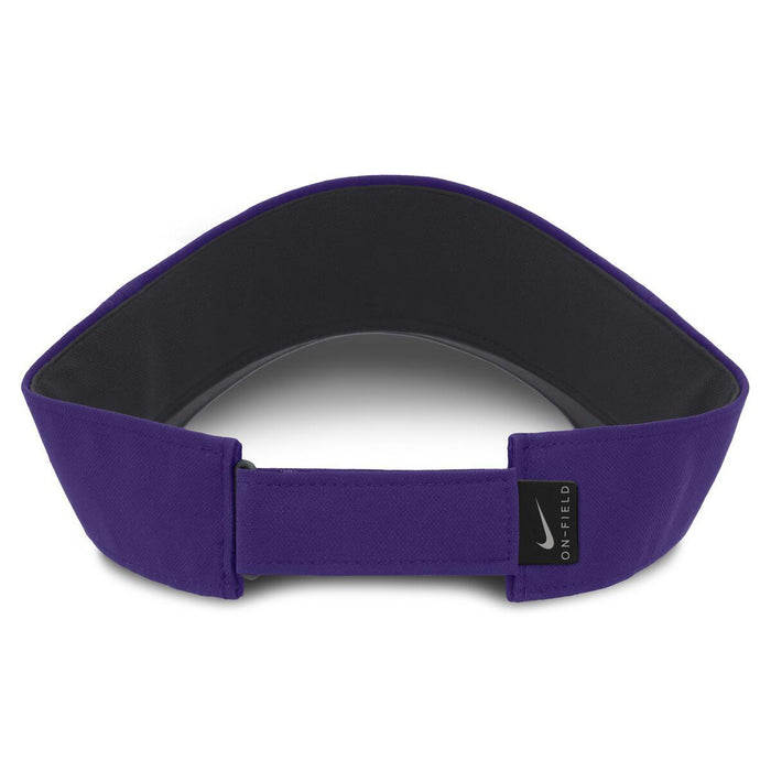 LSU Tigers Nike Sideline 26 On-Field Primary Logo Dri-Fit Performance Adjustable Ace Visor - Purple